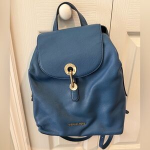 Michael Kors Raven Teal Leather Backpack